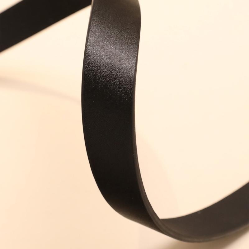 Double Round Buckle PU Belt Casual Vintage Belt for Women Men