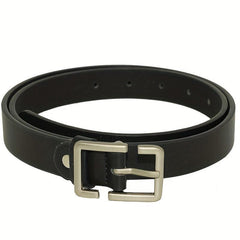 Rectangular Buckle Belt Casual Solid PU Belt For Women