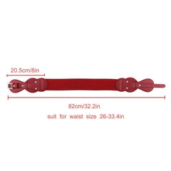 Women Vintage Waist Belt Elastic Stretch Cinch Waistband Dress Belt