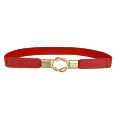 Women Vintage Waist Belt Elastic Stretch Cinch Waistband Dress Belt