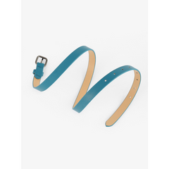 Soft Solid Thin Leather Belt for Women