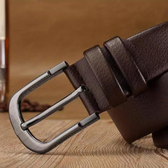 Needle Buckle Belt Men's Perforated Casual Vintage Business Belt