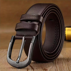 Needle Buckle Belt Men's Perforated Casual Vintage Business Belt