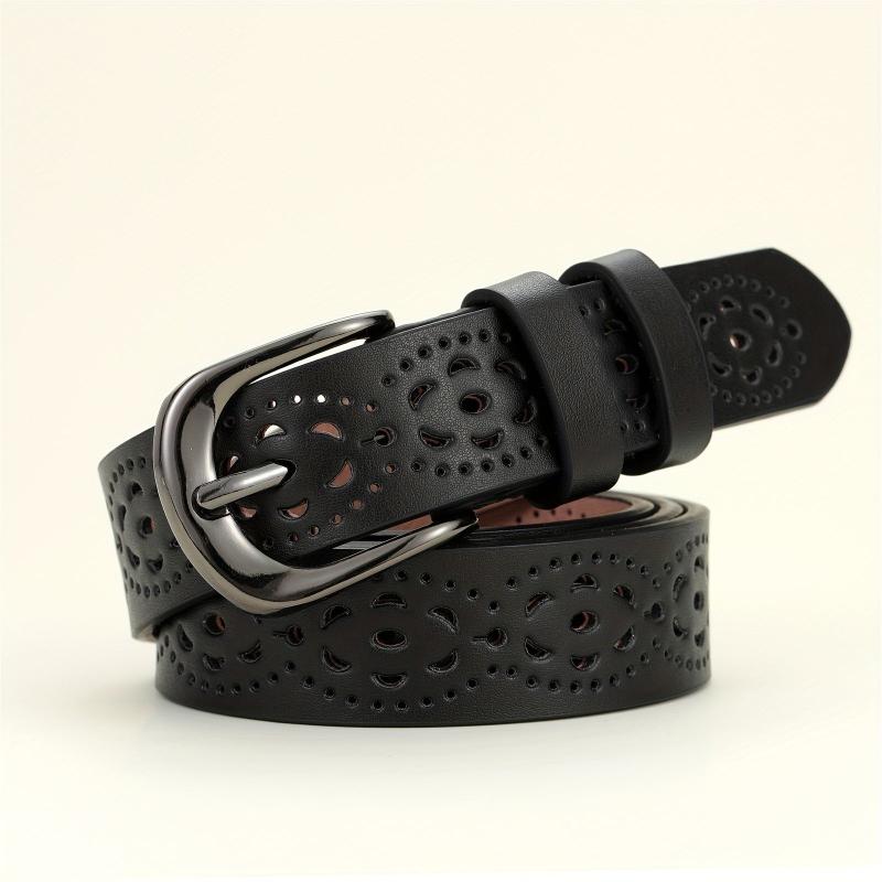 Vintage Hollow Out PU Belt for Women