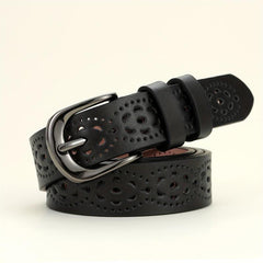 Vintage Hollow Out PU Belt for Women