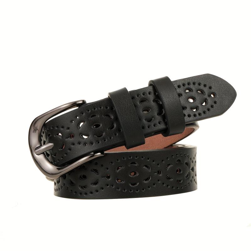 Vintage Hollow Out PU Belt for Women