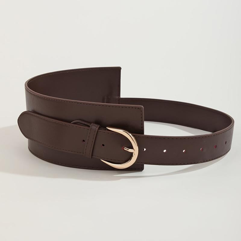 Wide PU Leather Belt Vintage Costume Waist Belt For Women Girls