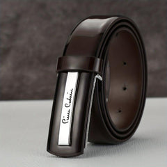 Classic Leather Men's Belt in Black Color