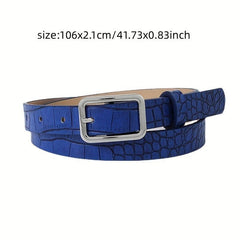 Classic Stone Pattern PU Belt Solid Belt Vintage Jeans Pants Belt Dress Girdle