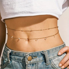 Bohemia Double Layer Beads Waist Chain for Women