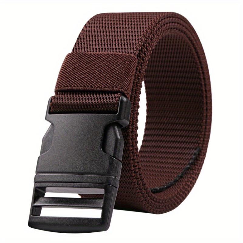 Nylon Plastic Buckle Belt Canvas Woven Belt for Men