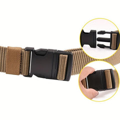 Nylon Plastic Buckle Belt Canvas Woven Belt for Men