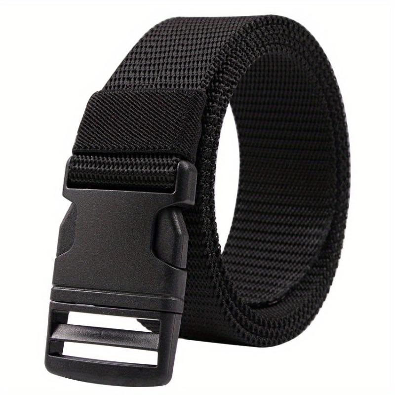 Nylon Plastic Buckle Belt Canvas Woven Belt for Men