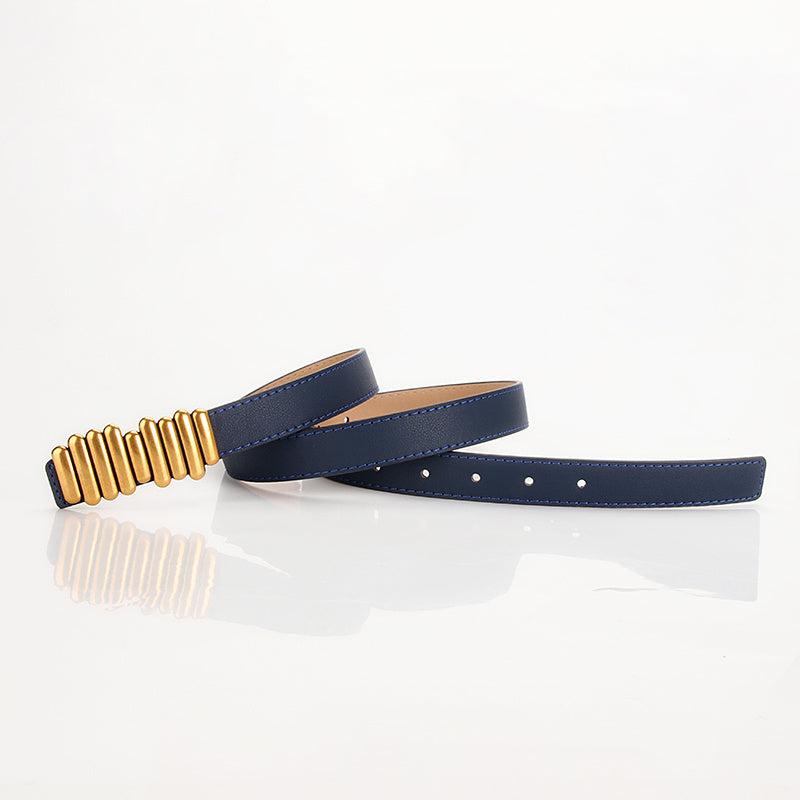 Ladies Metal Buckle Solid Belt Accessories