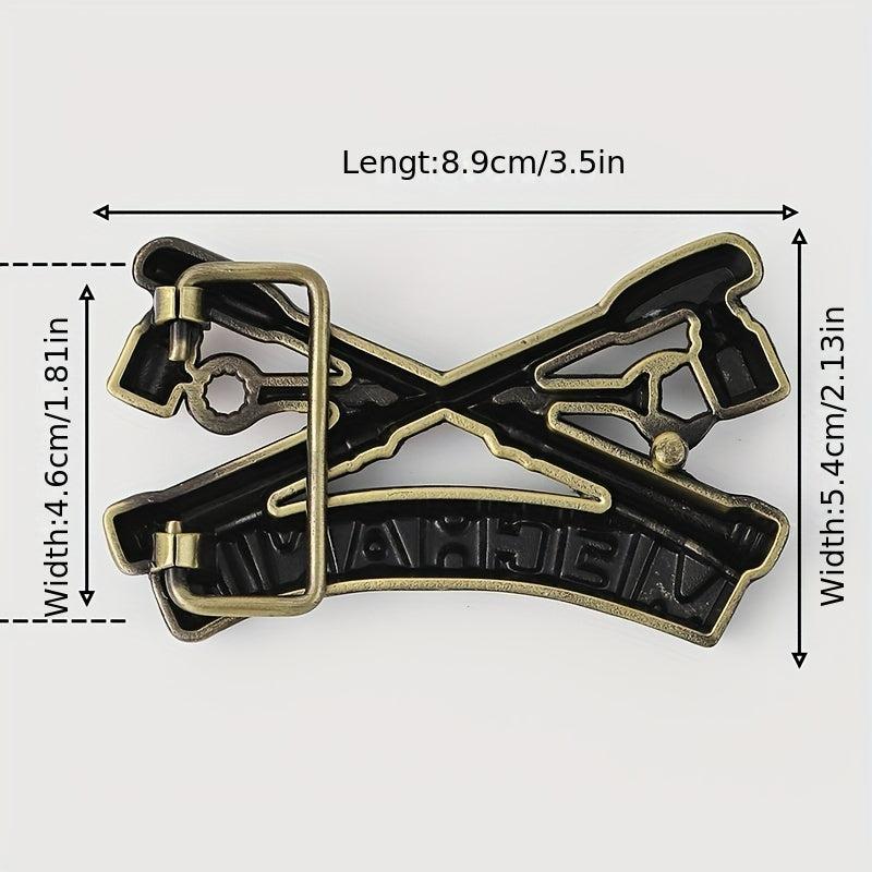 Vintage Tool Wrench Belt Buckle For Women & Men