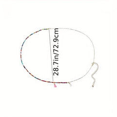 Boho Waist Chain Tassel Pendant Elastic Belly Chain
