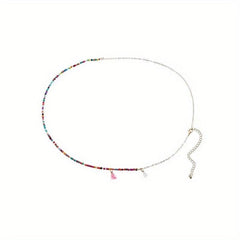 Boho Waist Chain Tassel Pendant Elastic Belly Chain