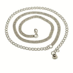 Rhinestone Decor Waist Chain Belly Chain Belt Sparkling Tassel Girdle