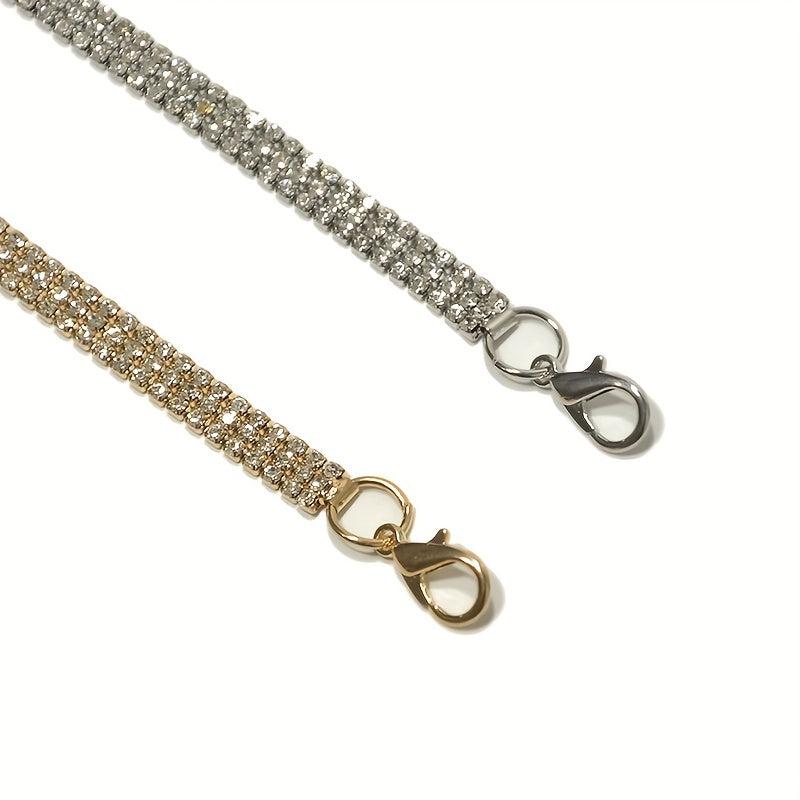Rhinestone Decor Waist Chain Belly Chain Belt Sparkling Tassel Girdle