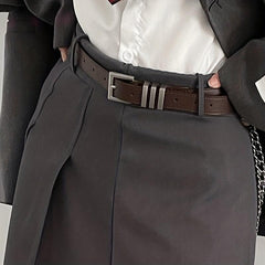 Vintage PU Belt Jeans Pants Belts Solid Unisex Casual Belt