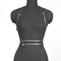 Women PU Leather Harness Belt Body Harness Corset Waist Straps Gothic Clothes