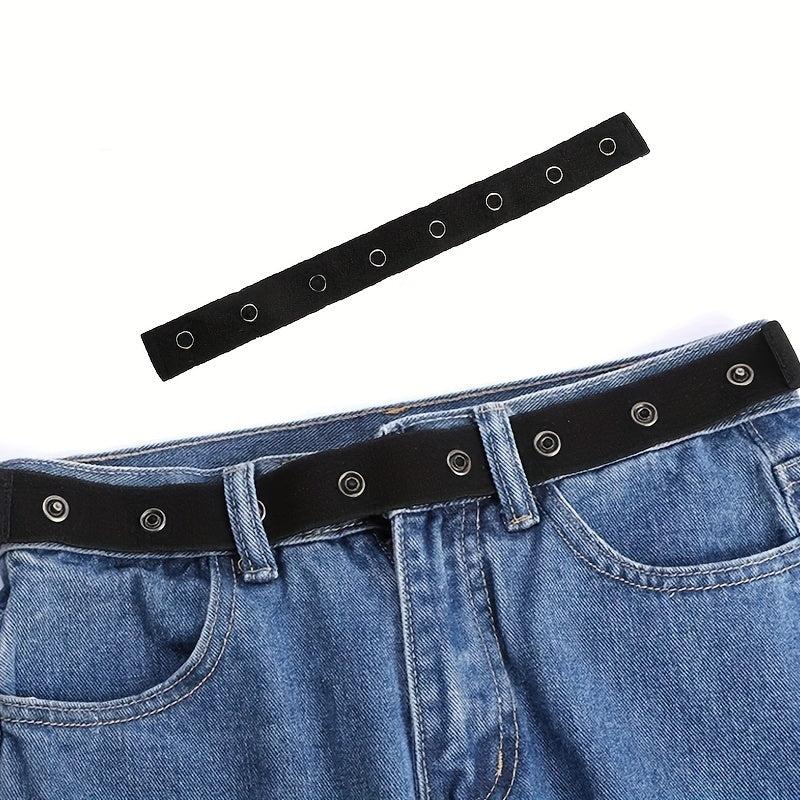 Buckleless Jeans Belt for Women Men Elastic Invisible Casual Belt