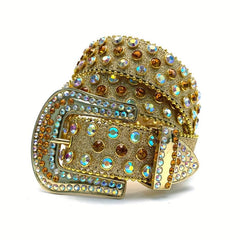 Sparkling Rhinestone Belt Hip Hop Western Cowboy Cowgirl Belt