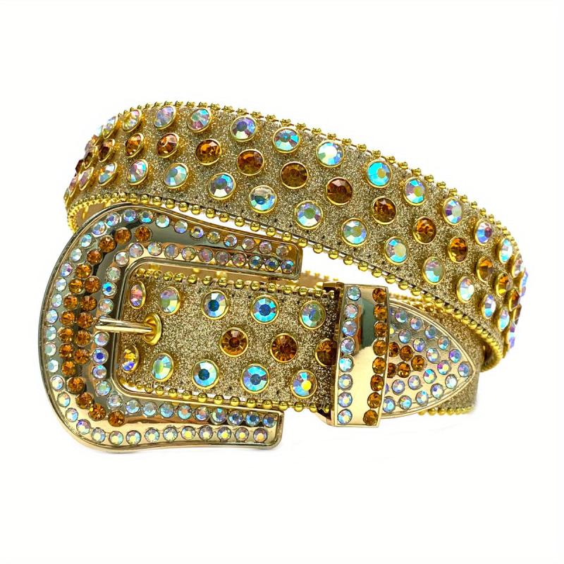 Sparkling Rhinestone Belt Hip Hop Western Cowboy Cowgirl Belt