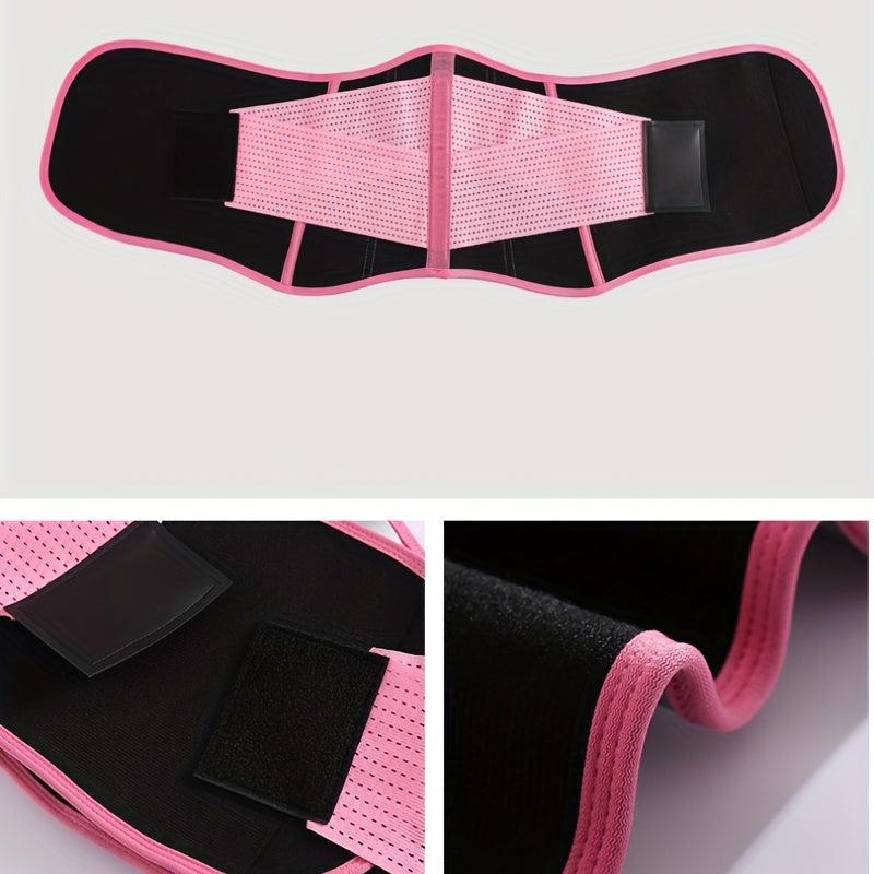 Pink Sweat Belt Fitness Sports Waist Protector Women's Abdominal Body Sculpting