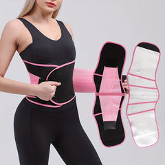 Pink Sweat Belt Fitness Sports Waist Protector Women's Abdominal Body Sculpting