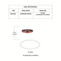 Double Layer Thin Belt Decorative Waistband for Women