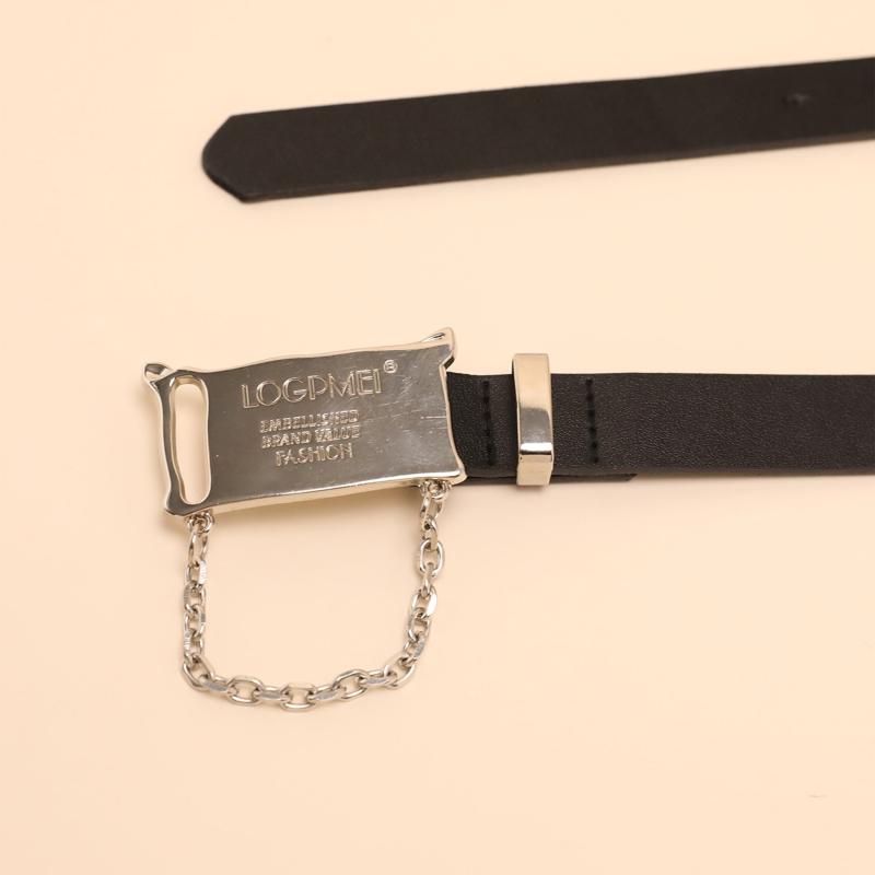 Chain Tassel Buckle Belt Unisex PU Belt Casual Jeans Pants Belts