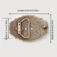 Boho Bull Head Belt Buckle For Women & Men Vintage Western Cowboy