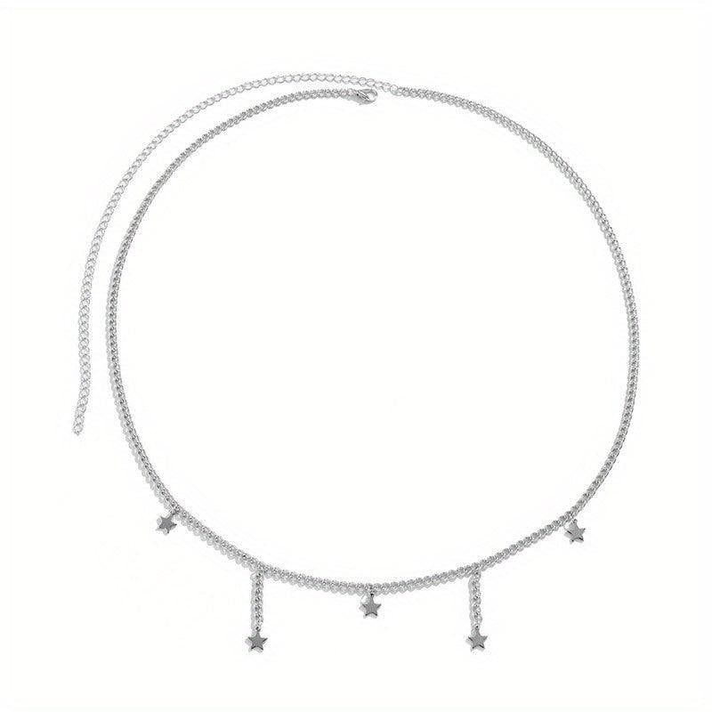 Bohemia Star Tassel Waist Chain Beach Belly Chain Lucky Stars Bikini Waist Chain