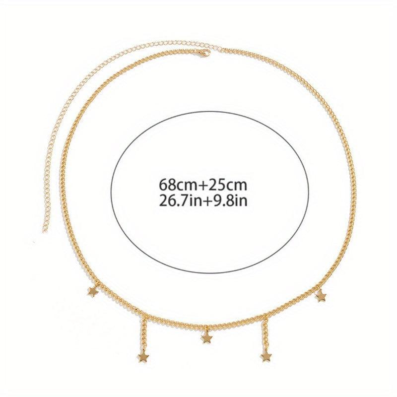 Bohemia Star Tassel Waist Chain Beach Belly Chain Lucky Stars Bikini Waist Chain