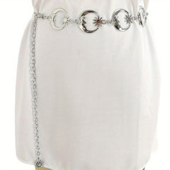 Y2K Moon Star Waist Chain for Women