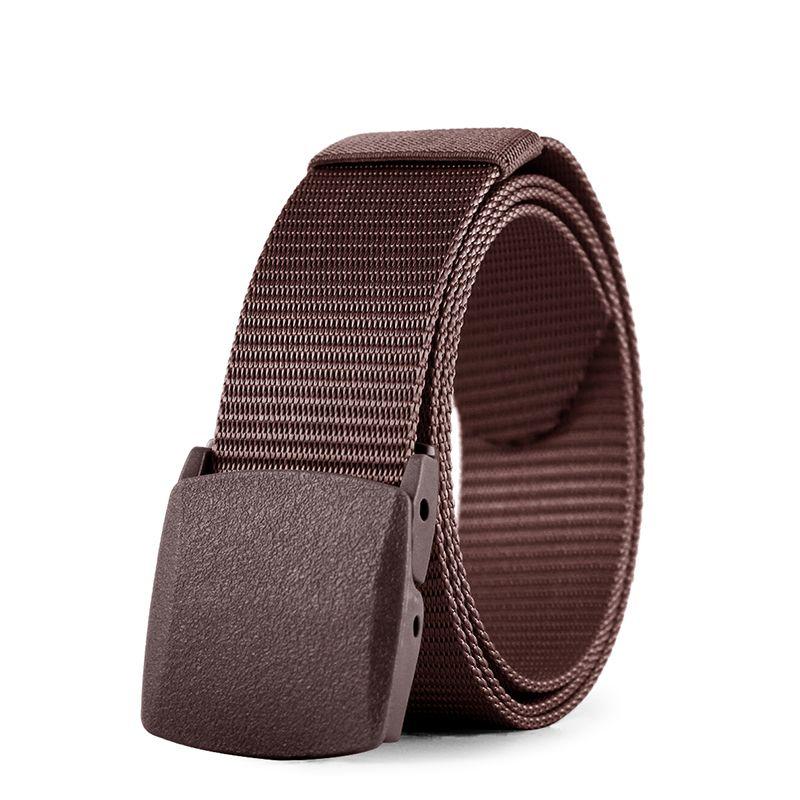 Canvas Belt Hypoallergenic Metal Nylon Cloth Belt Automatic Buckle Casual Jeans