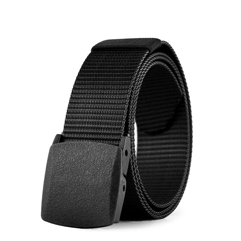 Canvas Belt Hypoallergenic Metal Nylon Cloth Belt Automatic Buckle Casual Jeans