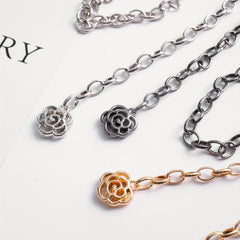 Crystal Flower Waist Chain Silvery Belly Chain