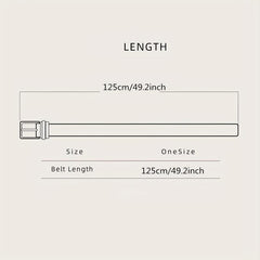Braided Leather Belt Elastic Alloy Pin Buckle Belt