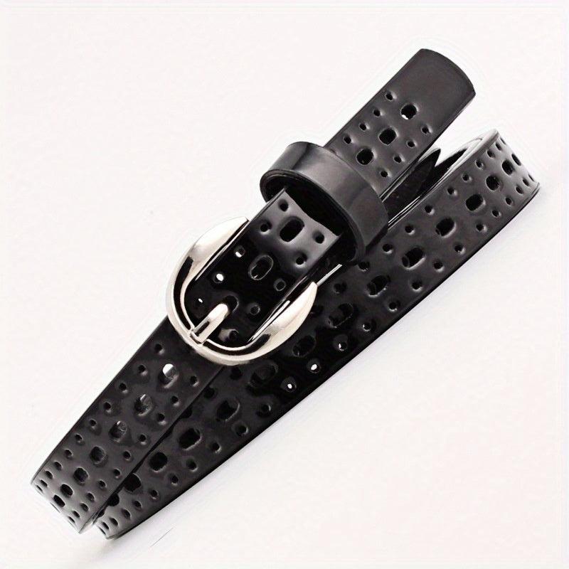 Candy Waist Belts Vintage Hollow PU Leather Belt Pants Jeans Belt For Women
