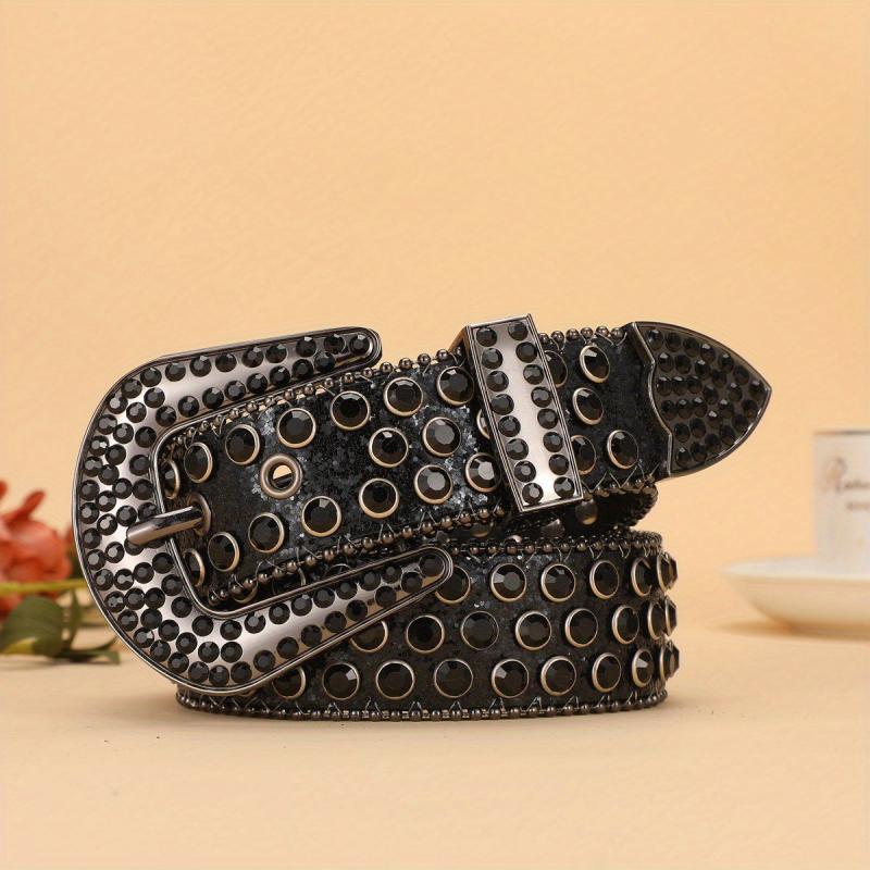 Colorful Rhinestone Western Belt for Women