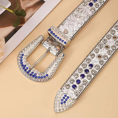 Colorful Rhinestone Western Belt for Women