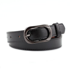 Women Microfiber/Pu Leather Thin Belt Pin Buckle Casual Style