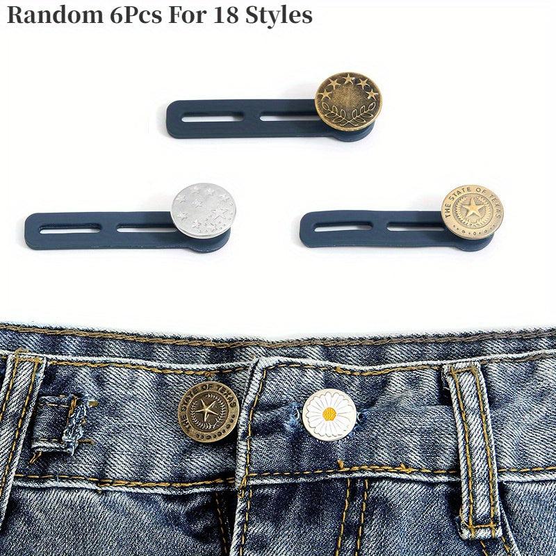 3Pcs Elastic Waist Extenders For Pants Jeans Trousers