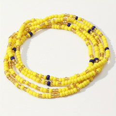 Boho Beaded Waist Chain Elastic Belly Belt Girdle For Women