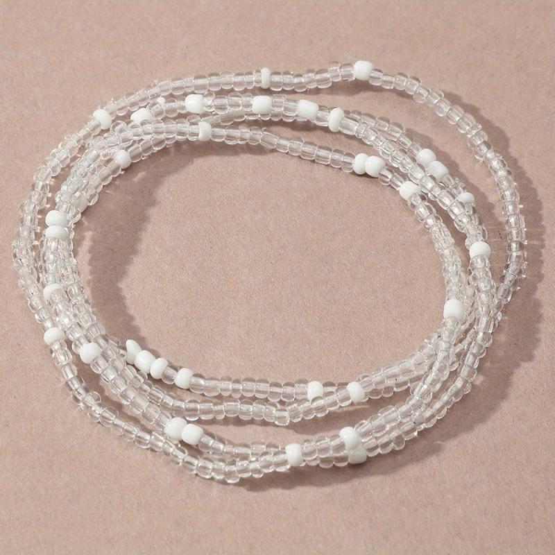 Boho Beaded Waist Chain Elastic Belly Belt Girdle For Women
