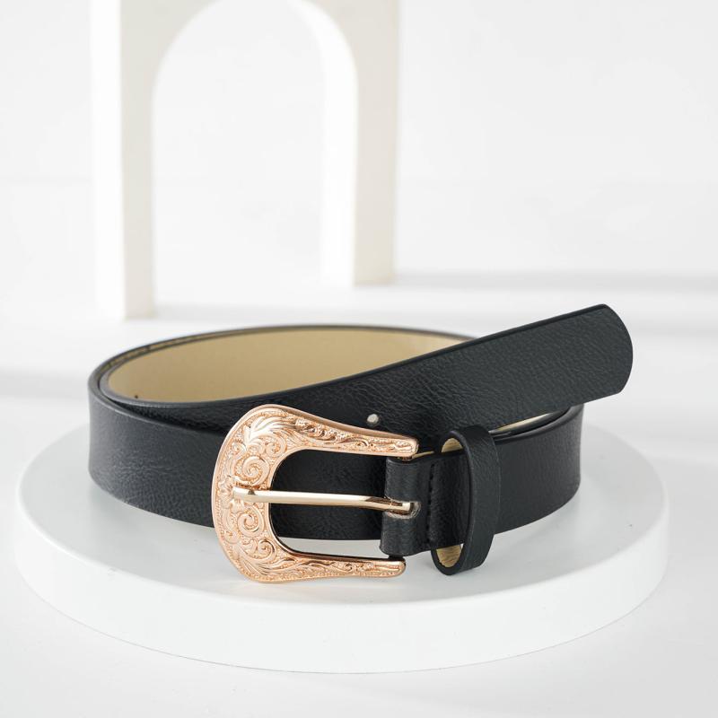 Women's Pu Leather Belt with Pin Buckle Decoration