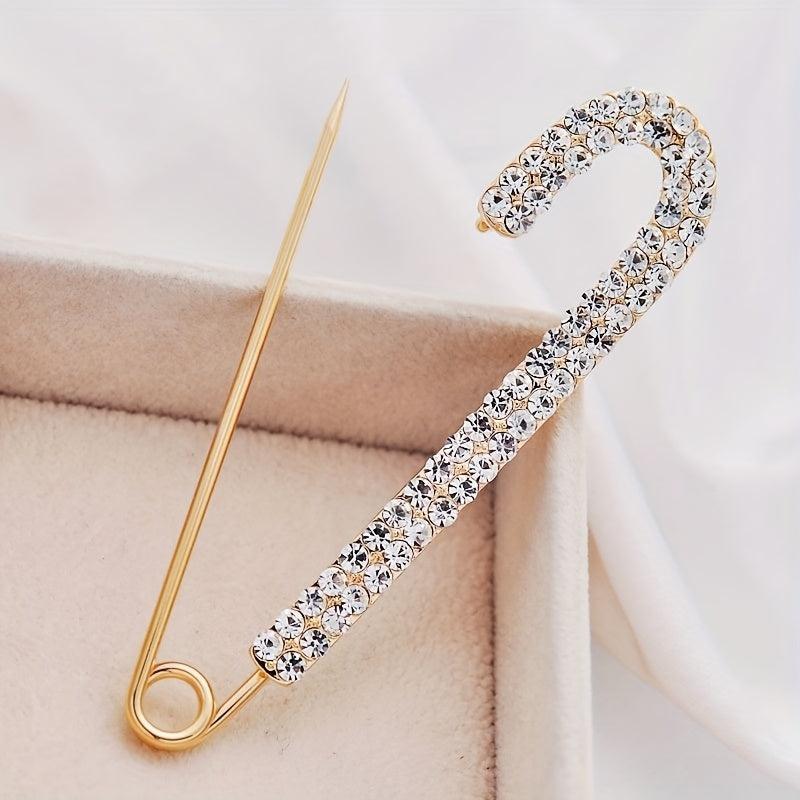 Women's Rhinestone Waist Pin Cardigan Shawl Scarf Buckle