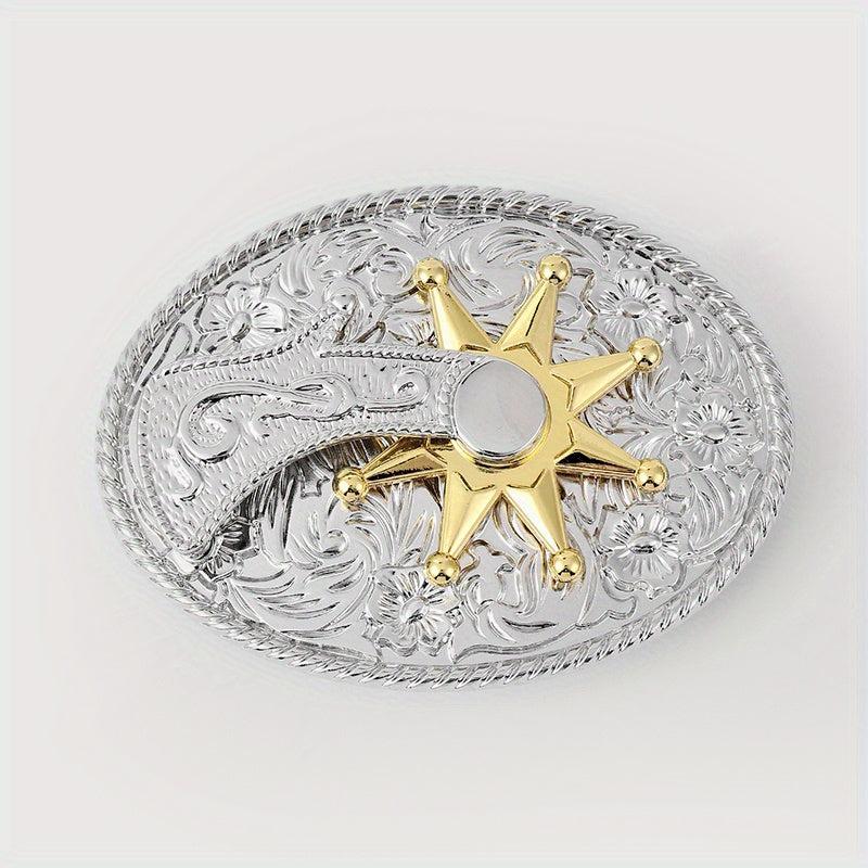 Vintage Rotating Boot Belt Buckle Western Jeans Accessories